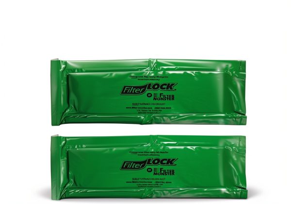 FilterLock Furnace Filter Slot Seal – Magnetic Seal Cover for Any 1” Furnace Filter, Up To 25” Long, Reduce HVAC Air Leaks, Green-1
